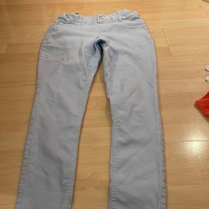 Blue jeggings